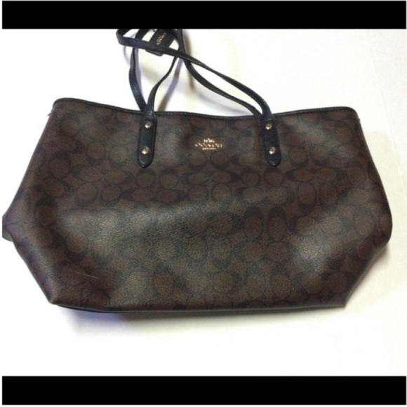 Coach Signature Canvas Tote - Picture 2 of 16